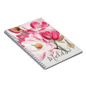 フローラピンク春カラーフェミニンモノグラエレガントム ノートブック (右側)