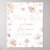 フローラピンク春ベビーイン開花ママオサバー ポスター (正面)