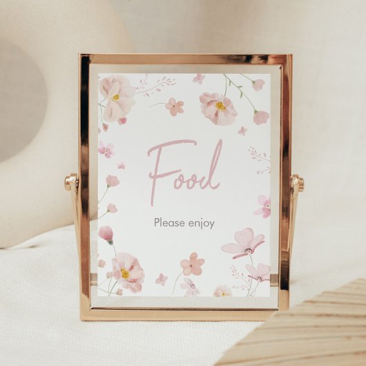 フローラピンク春ベビー開花ベビーシャワー食品 ポスター