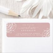 フローラピンク未来ミセス結婚ズ差出人住所 ラベル (インサイチュ)