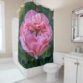 フローラピンク牡丹の写真 シャワーカーテン (インサイチュ)