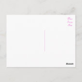 フローラピンク牡丹の花 – ありがとう,こんにちは ポストカード (裏面)