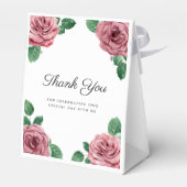 フローラピンク牡丹ガール宗教第1聖餐式 フェイバーボックス (裏面サイド)