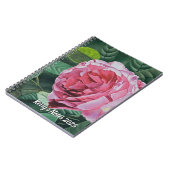 フローラピンク牡丹 ノートブック (左側)