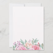 フローラピンク結婚式招待状 招待状 (裏面)