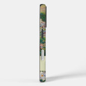 フローラピンク緑と白の花名モノグラム Case-Mate iPhoneケース (裏面 / 右)