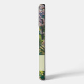 フローラピンク緑と白の花名モノグラム Case-Mate iPhoneケース (裏面 / 左)