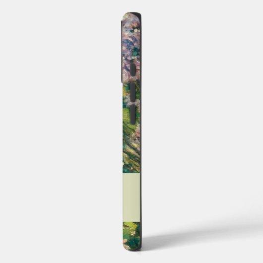 フローラピンク緑と白の花名モノグラム Case-Mate iPhoneケース (裏面 / 左)