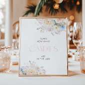 フローラピンク赤ちゃんシャワー数を推測 ポスター