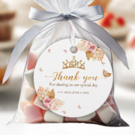 フローラピンク赤面ガウンキンセアニェラメッセージカード フェイバータグ