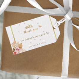 フローラピンク赤面ガウンキンセアニェラ ギフトタグ