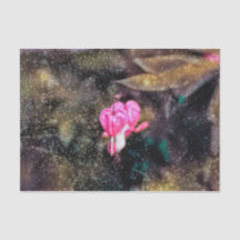 フローラピンク金ゴールドグリッターテクスチャの抽出ハート