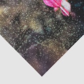 フローラピンク金ゴールドグリッターテクスチャの抽出ハート 薄葉紙 (詳細)