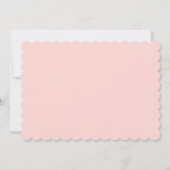 フローラピンク金ゴールドケーキ生誕祭パーティー 招待状 (裏面)