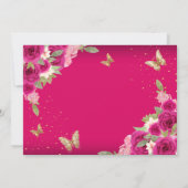 フローラピンク金ゴールドティアラバタフライキンセアニェラ セーブザデート (裏面)