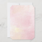 フローラピンク15誕生日キンセアニェラ 素朴 招待状 (裏面)