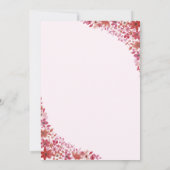 フローラピンク21歳の招待状 招待状 (裏面)