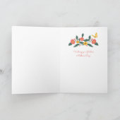 フローラピンク&イエロー花母の日 カード (内部)