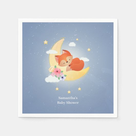 フローラピンク スタンダードカクテルナプキン (正面)