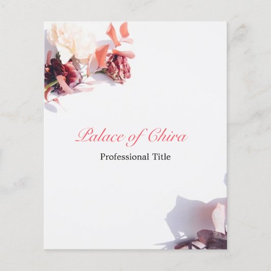 フローラピンク チラシ (正面)