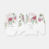 フローラピンク&バーガンディ水の色結婚の フェイバーボックス (折り畳みなし)