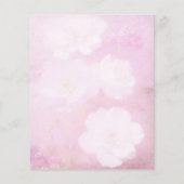 フローラピンク&ホワイトスクラップブック紙 (裏面)