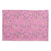 フローラピンク |モノグラム |聖なる書物、 経典 枕カバー (裏面-左)