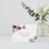 フローラピンク 名刺 (スタンド正面)