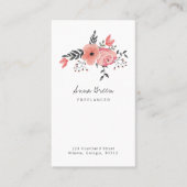 フローラピンク 名刺 (正面)