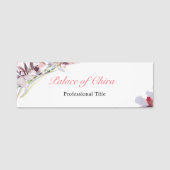 フローラピンク 名札 (正面)