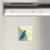 フローラピーコック日付磁石を保存 マグネット (インサイチュ (食洗機))