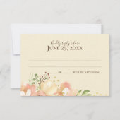 フローラピーチとアプリコ結婚ット反応 招待状 (正面)