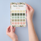 フローラピーチアンドクリームブライダルシャワービンゴ チラシ (ハンドル)