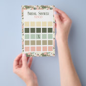 フローラピーチアンドクリームブライダルシャワービンゴ チラシ (ハンドル)