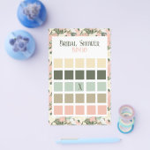 フローラピーチアンドクリームブライダルシャワービンゴ チラシ (シングル)