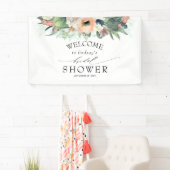 フローラピーチアンドピンクサマーブライダルシャワー 横断幕 (インサイチュ)