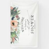 フローラピーチアンドピンクサマーブライダルシャワー 横断幕 (縦)