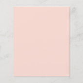 フローラピーチバジェットブライダルシャワー招待 (裏面)