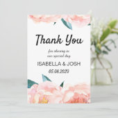 フローラピーチピーニーサンキューカード サンキューカード (スタンド正面)