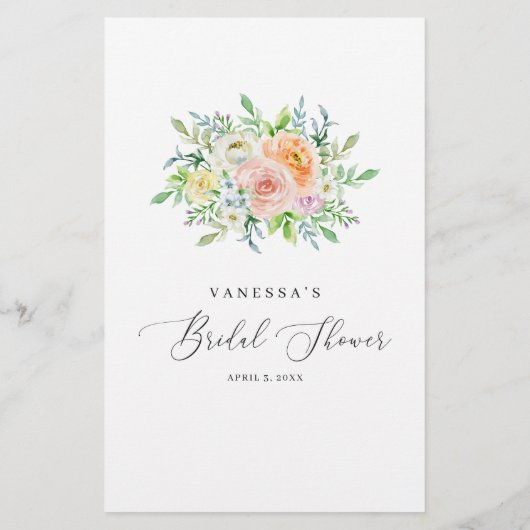 フローラピーチ彼女はむしろブライダルシャワーゲーム (裏面)