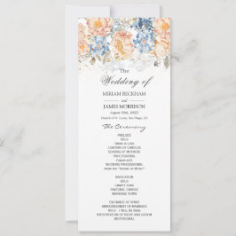 フローラピーチ赤面ブルー結婚式 プログラム