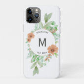 'フローラピーチ' - パーソナライズされた CaseMate iPhoneケース Case-Mate iPhoneケース (裏)