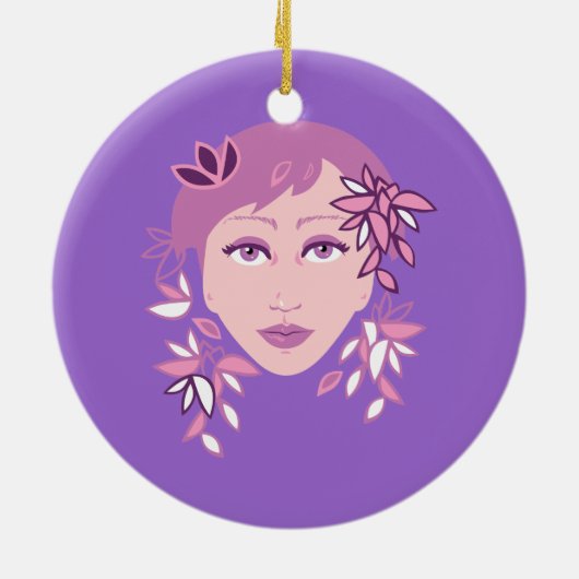 フローラファッション セラミックオーナメント (裏面)