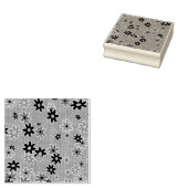 フローラファブリックのシームレスなパターン色1 ラバースタンプ (押印)