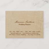 フローラファブリックパッチワーク(青パーソナライズされた) 名刺 (裏面)