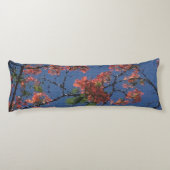 フローラファブリック、青 ボディピロー (裏面)