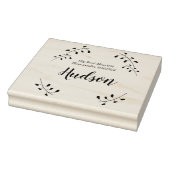 フローラファミリーとリターンアドレスゴムスタンプ ラバースタンプ (スタンプ)