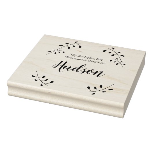 フローラファミリーとリターンアドレスゴムスタンプ ラバースタンプ (スタンプ)