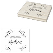 フローラファミリーとリターンアドレスゴムスタンプ ラバースタンプ (押印)