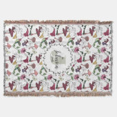 フローラファミリーネームハミングバードガーデン&フラワーズ スローブランケット (正面)